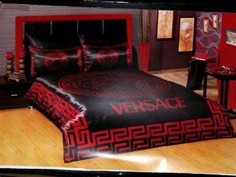 red and black versace bed sheets|versace bedroom set for sale.